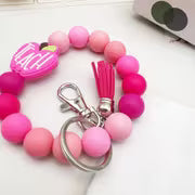 New Cartoon Apple Keychain, Creative Handmade Beaded Pendant Bracelet for Women, Unique Bag Accessory — view 9