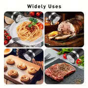 Stand 3pcs Set 2 Jars Salt And Pepper Shakers. Seasoning Shaker Salt Shaker Pepper Shaker Can Be Used for — view 7
