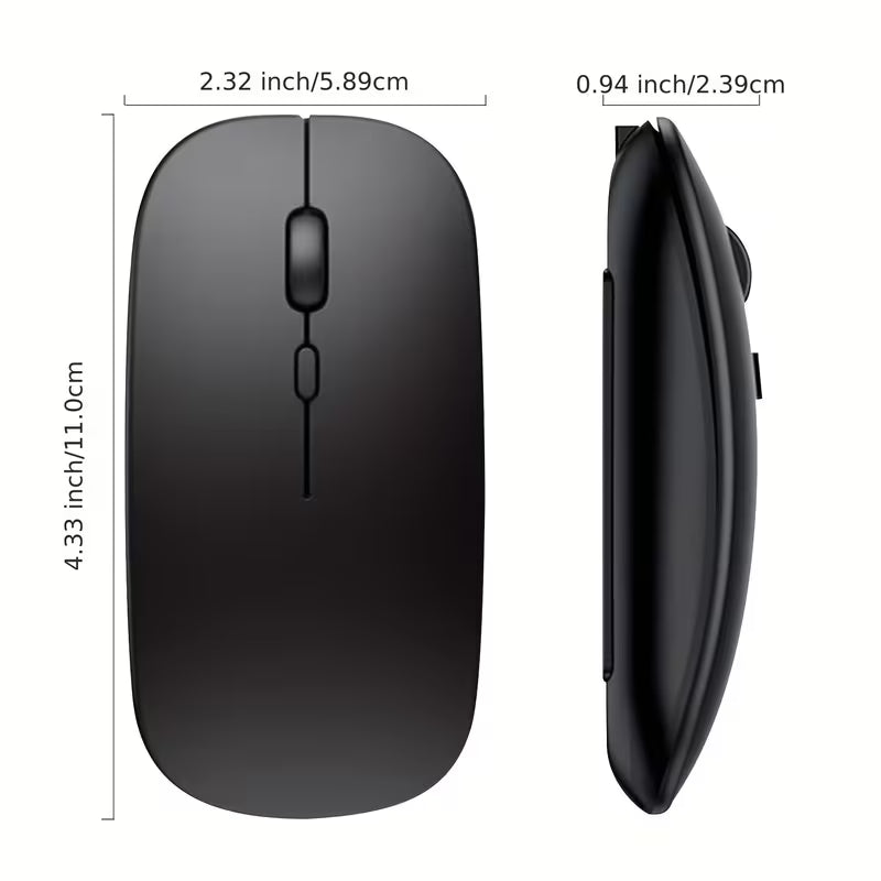 Wireless Bluetooth Mouse for iPad/MacBook Pro/Air/Laptop/PC: Rechargeable, Silent, Portable Ultra-thin — view 12