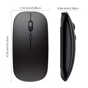 Wireless Bluetooth Mouse for iPad/MacBook Pro/Air/Laptop/PC: Rechargeable, Silent, Portable Ultra-thin — view 2