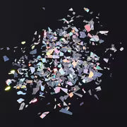 3D Holographic Iridescent Nail Art Glitter Sequins Sparkly Laser Irregular Flakes Manicure Decorations Nails — view 7