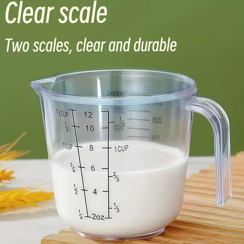 Fastest delivery: 5 BUSINESS DAYSClear 300ml Plastic Measuring Cup, Graduated Kitchen Measure Jug with Handle — view 8