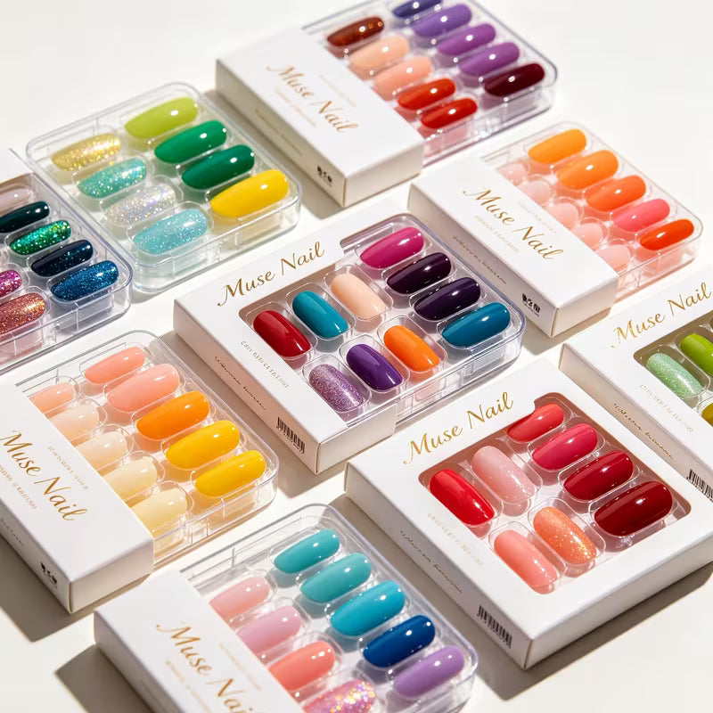 62+34pcs (1 Set of Handmade Nails) Kit, Multiple Non-Repeating Nail Designs, Four Nail Shapes And Three Lengths — view 7