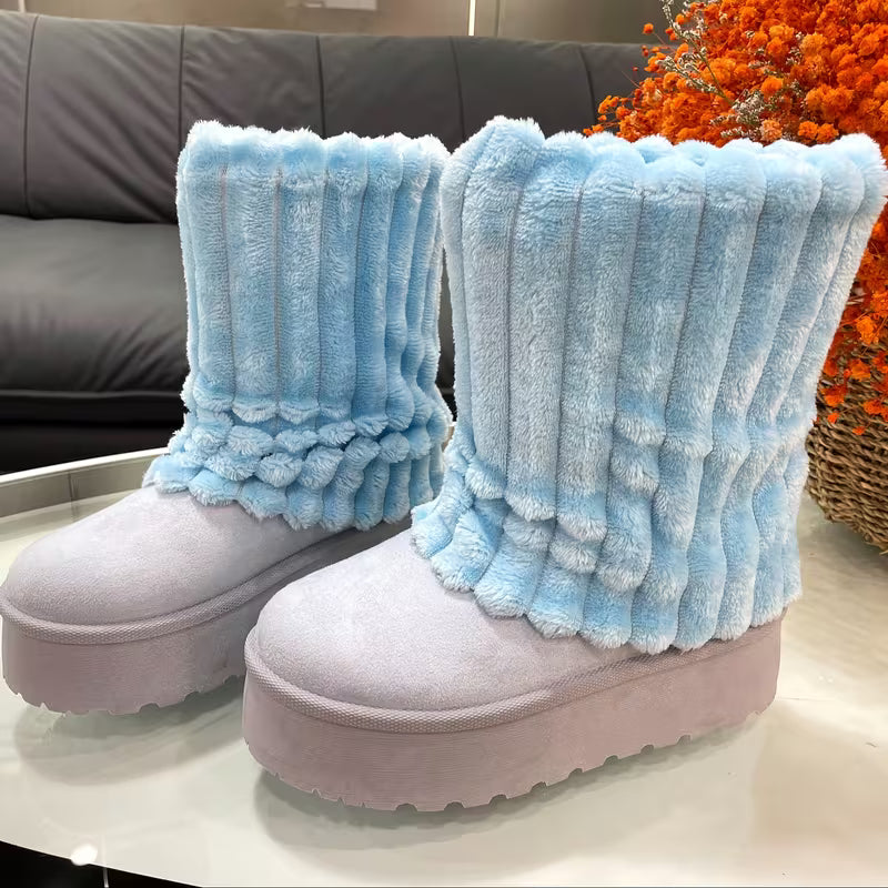 Snow Boots for Women Genuine Suede Leather, Women Shoes — view 20