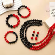 New Premium Design Black and Red Mixed Versatile Women's Necklace in Instagram Style — view 2