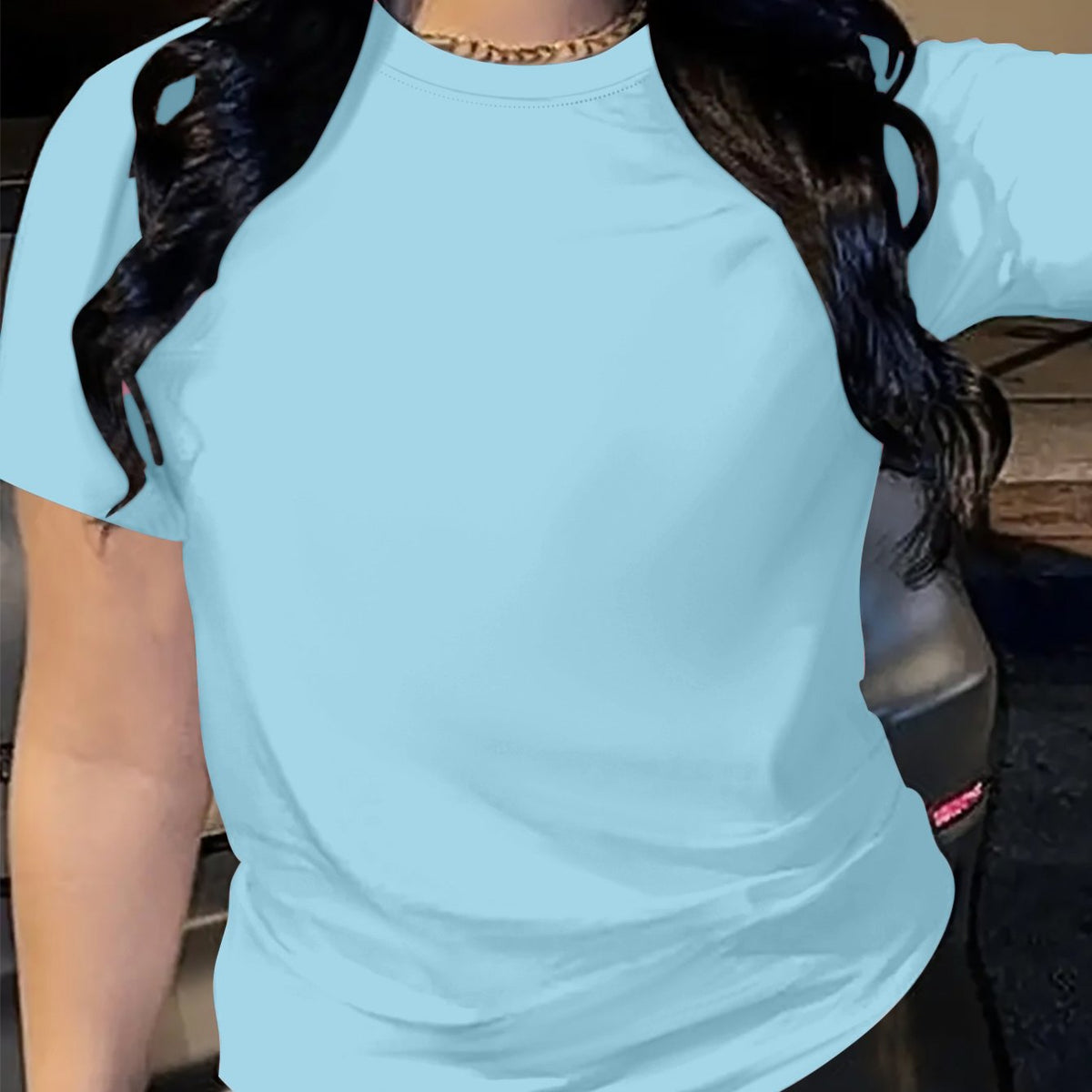 Solid Color Women's Short Sleeve T-Shirt