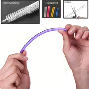 13pcs, Straw, Plastic Straw, Straw with Cleaning Brush, Reusable Straw for Milk Water Roostertail Drinking — view 3