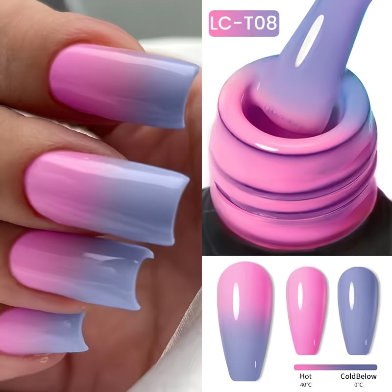 LILYCUTE 0.24oz 3 Layers Thermal Nail Gel Polish Autumn