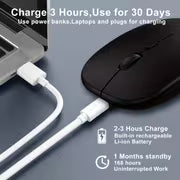 Wireless Bluetooth Mouse for iPad/MacBook Pro/Air/Laptop/PC: Rechargeable, Silent, Portable Ultra-thin — view 5