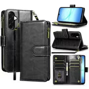 The Clutch Hour | Samsung Galaxy A17 5G Zipper Wallet Case with Card Slots, Wristlet Strap & Screen Protector