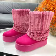 Snow Boots for Women Genuine Suede Leather, Women Shoes — view 3