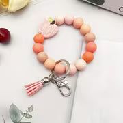 Teacher Appreciation Gift Silicone Abacus Bead Keychain Phone Charm - TEACH Apple Pendant Bag Accessory Car — view 10