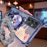 Phone Case - Elegant Pvccrystal Starburst Lanyard Phone Holder Case for Compatible with Samsung Galaxy A15 A17 — view 6