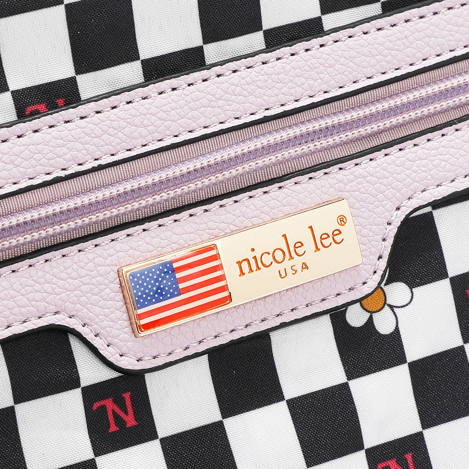 Nicole Nail Polish 3 Piece Set (Large Handbag, Small Crossbody, Small Wallet) 3-In-1 Versatile Travel Set, Yellow/Multicolor, Fashionable Chic Print