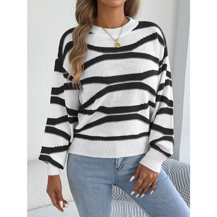 All in the Sleeves | Lantern-Sleeve Colorblock Sweater — view 1 of 4