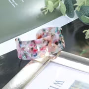 4pcs Boho Chic Resin Jewelry Set - Colorful Acetic Acid Design, Includes Earrings, Necklace, and Bracelet — view 7