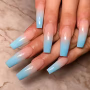 The Convincing Ten | Rainbow Gradient French Coffin False Nails