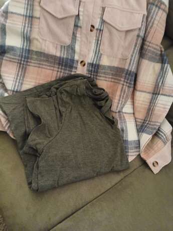 Ladies' Young And Fashionable Checkered Patchwork Long Sleeved Lapel Autumn And Winter New Jacket Casual Pink — view 9