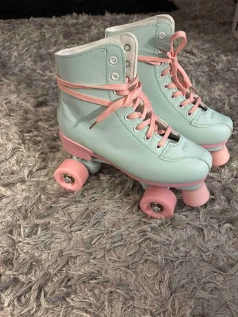 Milky Way Comfortable Pink Roller Skate Shoes For Women, Featuring Sweet And Fresh Style, Shining Street Vibes — view 1