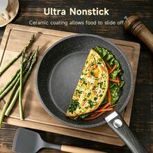 21 Piece Non-Stick Pots And Pans, Ceramic Cookware Set With Detachable Handles, Stackable Kitchen Set And — view 6