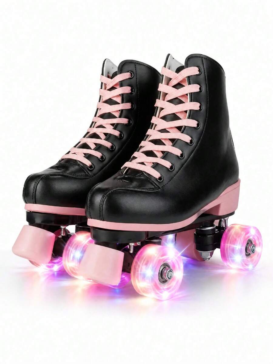 Milky Way Women's Roller Skates With Light-Up Wheels, Men's, Adult, Beginner Outdoor Quad Roller Skates — view 1