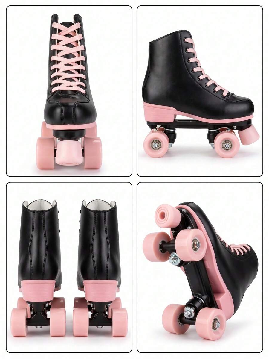 Milky Way Women's Roller Skates With Light-Up Wheels, Men's, Adult, Beginner Outdoor Quad Roller Skates — view 4