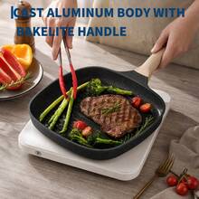 26 Piece Non-Stick Pots And Pans Set Ceramic Cookware Frying Pans, Sauté Pan, Saucepan, Stockpot, Steamer, Grill — view 11