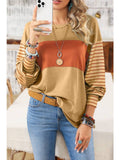 Colorblock Striped Bishop Sleeve Top - 4 Colors