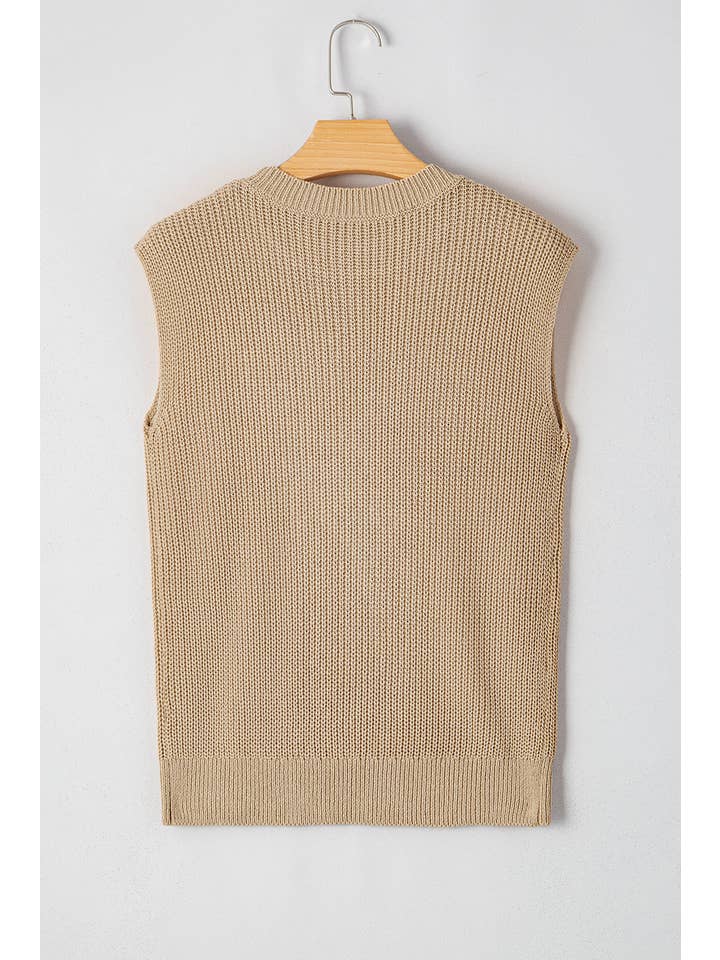 PRETTY BASH Western Cowboy Embroidered Round Neck Sleeveless