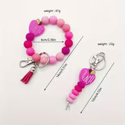 Teacher Appreciation Gift Silicone Abacus Bead Keychain Phone Charm - TEACH Apple Pendant Bag Accessory Car — view 5