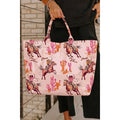 Cowboy Western Pattern Vinyl Glossy Tote Bag