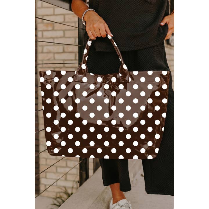 Cowboy Western Pattern Vinyl Glossy Tote Bag