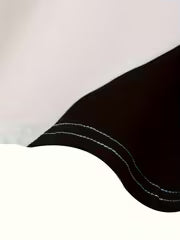 [Contrast Long-Sleeve Top] European and American Cross-Border Off-Shoulder • Black and White Contrast • — view 5