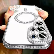 Phone Case - Phone Case: New Fashion Glitter Diamond Transparent Case for Samsung S26 FE S26 S25 S24 S23 S22 — view 3