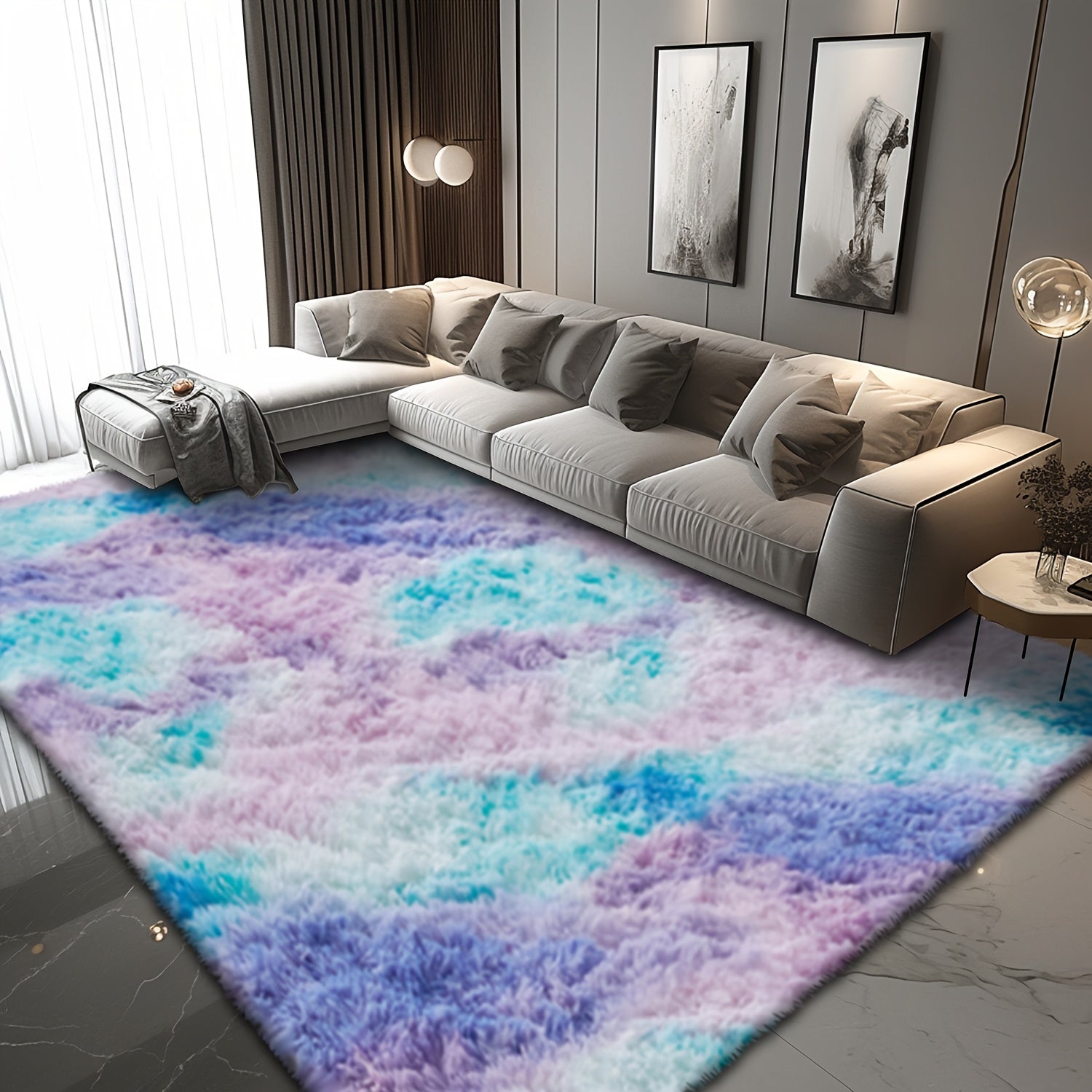 Cozy And Soft Shaggy Rug Ideal for The Living Room, a Pink Area Rug Suitable for The Bedroom, a Vibrant And Fuzzy Carpet, Perfect Indoor Rugs for Valentine'S Day Decoration, Thoughtful Gifts for Valentine'S Day, Birthdays, And Weddings