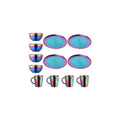 Dinnerware Sets Plates And Bowls Espresso Cups, Stainless Steel Dishes Pasta Bowls Insulated Coffee Mugs Set of 4, 12pcs Kitchen Essentials Home Apartment Wedding