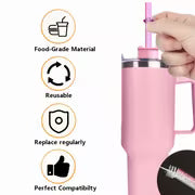 13pcs, Straw, Plastic Straw, Straw with Cleaning Brush, Reusable Straw for Milk Water Roostertail Drinking — view 8