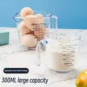 Fastest delivery: 5 BUSINESS DAYSClear 300ml Plastic Measuring Cup, Graduated Kitchen Measure Jug with Handle — view 1