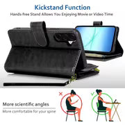 The Clutch Hour | Samsung Galaxy A17 5G Zipper Wallet Case with Card Slots, Wristlet Strap & Screen Protector