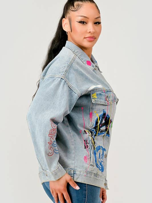 Painted Denim Jacket