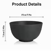 4pcs Plastic Bowl Set Is Shatterproof and Durable, Suitable for Microwave and Dishwasher, Features an Oval — view 5