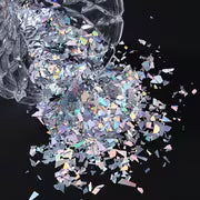 3D Holographic Iridescent Nail Art Glitter Sequins Sparkly Laser Irregular Flakes Manicure Decorations Nails — view 8