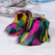 2025 Winter Girls' Boots, Tassel Warm Shoes Random Pattern — view 4