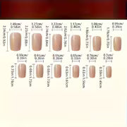 62+34pcs (1 Set of Handmade Nails) Kit, Multiple Non-Repeating Nail Designs, Four Nail Shapes And Three Lengths — view 4