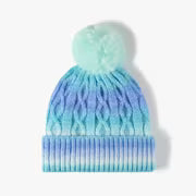 Gradual Change Fleece Hat, Autumn and Winter Thickened Warm Hat, Versatile Cold Hat, Unisex — view 2