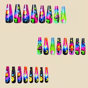 Long Ballet Armor Halloween Nail Patches, Funny Nail Patches, Detachable 24pcs — view 3