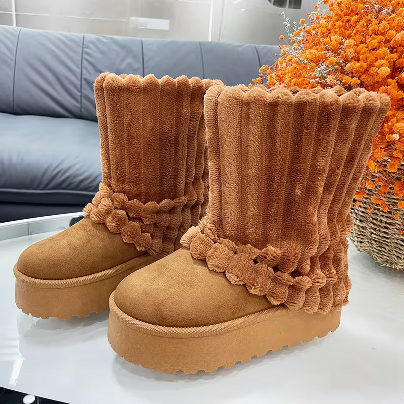 Snow Boots for Women Genuine Suede Leather, Women Shoes — view 23