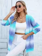 2026 Soft and Plush Women's Casual Loose Cardigan, Mahogany Wool Long-Sleeve Tie-Dye Soft Outerwear, Stylish and — view 6