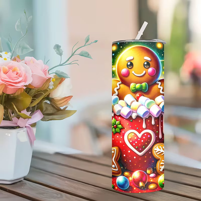 20Oz Creative And Stylish Insulated Cup, a Gift for Mom, Partner, Couple, Sister, Or Friend. Comes with a Lid — view 9