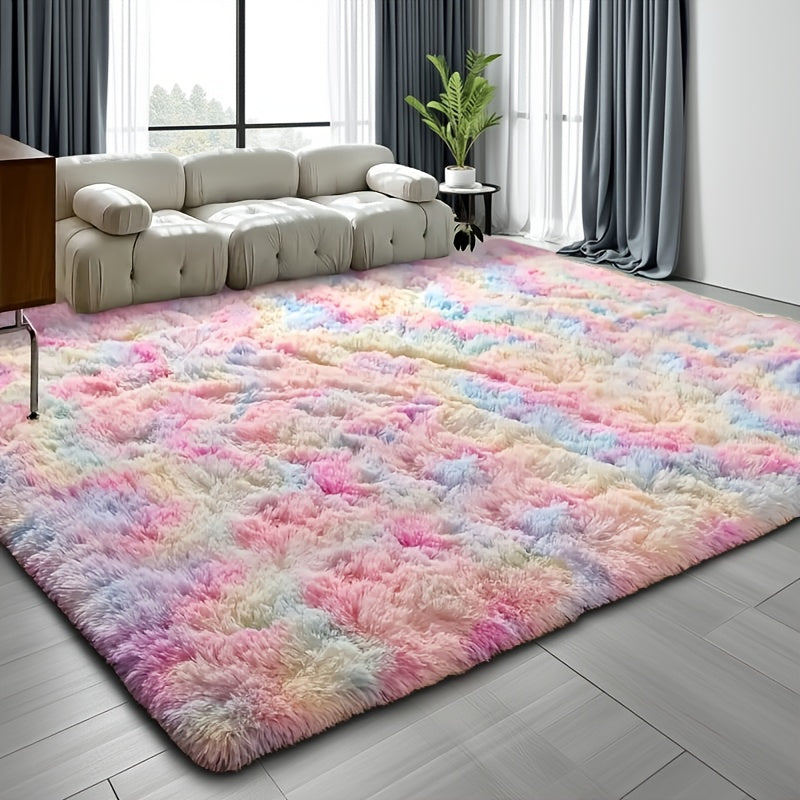 Cozy And Soft Shaggy Rug Ideal for The Living Room, a Pink Area Rug Suitable for The Bedroom, a Vibrant And Fuzzy Carpet, Perfect Indoor Rugs for Valentine'S Day Decoration, Thoughtful Gifts for Valentine'S Day, Birthdays, And Weddings